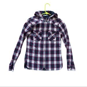 Horny Toad Zip-up Hooded Flannel